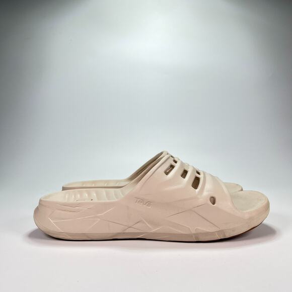 Teva Apretrail Slide Beige Slip On Comfort Sandals Recovery Women’s Size 9 - Picture 1 of 10